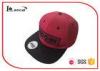 3D Embroidery P/ C Red Snapback Baseball Caps Hats With Machine Eyelet