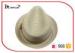 Panama 100% Paper Wide Brimmed Straw Hat Natural Color With Light Brown Band