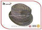 Collapsible Wide Brimmed Straw Hat Ribbed Sweatband Straw Gardening Hats