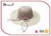 Girls Wide Brim Floppy Straw Hat With Rose Red Cotton Lining And Paper String