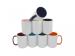 ceramic color mugs inside and handle color