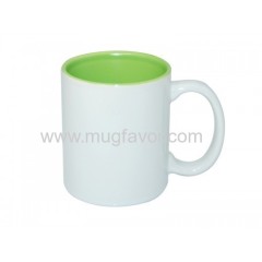 11oz two tone color photo mugs