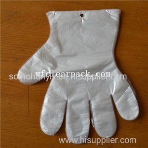 Hang Hole Embossed Pe Gloves