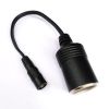 CFTW Car Cigarette Lighter Female Socket to 5.5 x 2.1mm Female Barrel Connector Plug Adapter (1-24 V) 10A