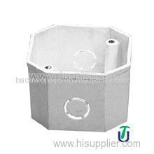 Electrical UPVC Octagon Outlet Box DIN