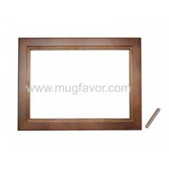 pinewood photo frame for home decoration