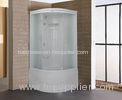 White Painted Aluminium Bathroom Shower Cabins For Home / Chain Shops