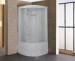 White Painted Aluminium Bathroom Shower Cabins For Home / Chain Shops