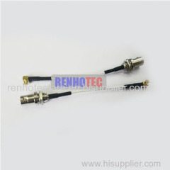 50cm female bnc to mcx regid rf coax cable