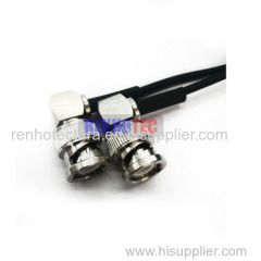 single right angle male bnc type cable connector