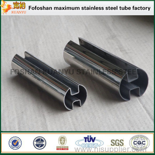304 316 stainless steel slot pipe for glass railing