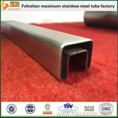 304 stainless steel balustrade square slot pipe