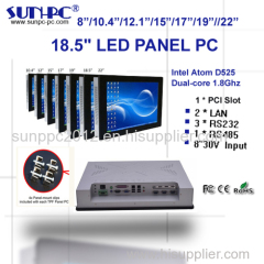 18.5 inch LED widescreen industrial computer panel pc