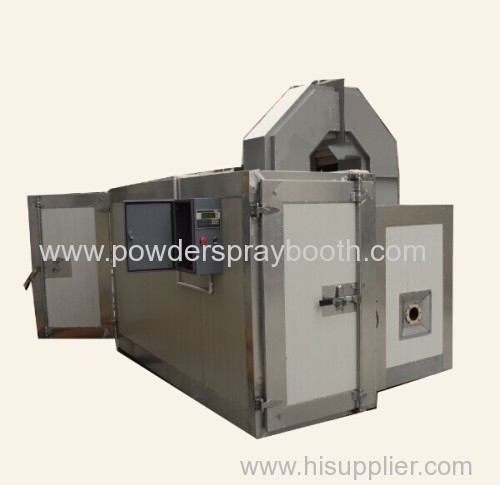 oil manufacturer powder painting oven With Trolley System