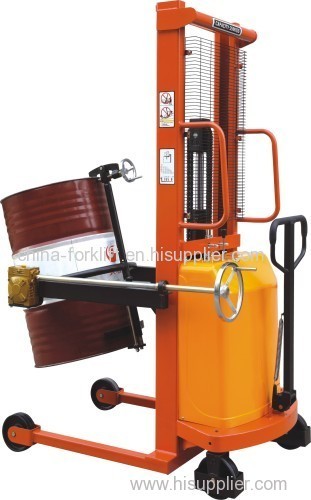 semi-electric drum lift High bearing capacity;Hydraulic Hand Fork lift stacke rwith foot padal