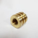 Pressure plugs with a knurled thread