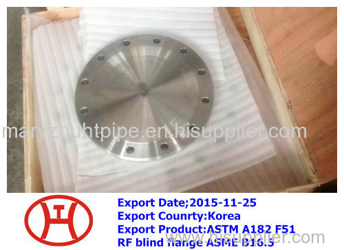 ASTM A182 F51 WN flange ASME B16.5