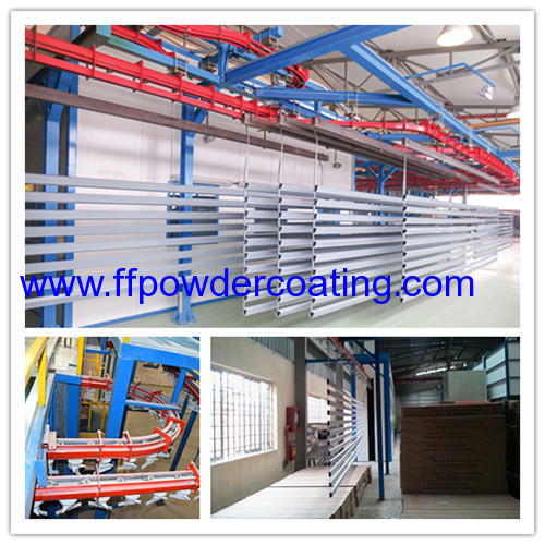 power & free powder coating line