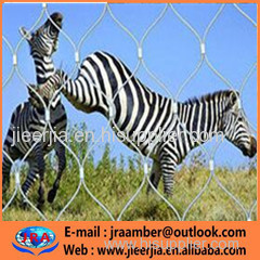 Stainless Steel Zoo wire mesh deck railing Hand woven stainless steel ferruled cable meshused fencing fence wire