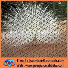 Stainless Steel Zoo wire mesh deck railing Hand woven stainless steel ferruled cable meshused fencing fence wire