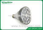 Custom PAR38 E27 Led Grow Light Bulbs 18x3w With 60 / 90 Degree Beam Angle