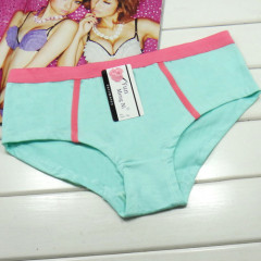 Top quality girls sexy undergarments Sporty plain color ladies brief soft cotton women panty