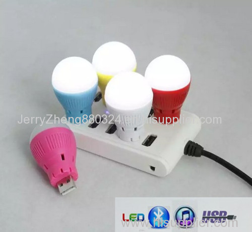 Bluetooth Speaker LED Bulb Light Night Bulb