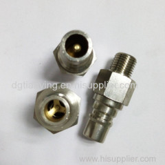 Mould Couplings RMI Compatible Connector Nipple With Valve