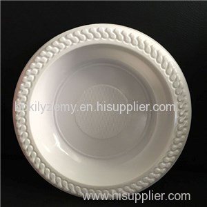 White Plastic Plates Round Plastic Plates