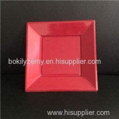 Red Plastic Party Plates