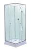 Fitness Halls 800 X 800 Glass Shower Cabin With Silver Aluminum Frame