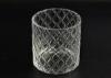 Pillar Cut Glass Candle Holders Decorative Glassware Customizable