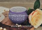 Colored Ceramic Pumpkin Candle Holder Anti Impact SGS Certification