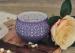 Colored Ceramic Pumpkin Candle Holder Anti Impact SGS Certification