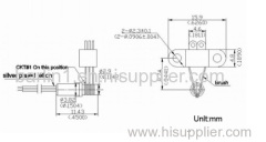 separate slip ring of 3 circuits 300 RPM for medical machine CCTV robot from Barlin Times