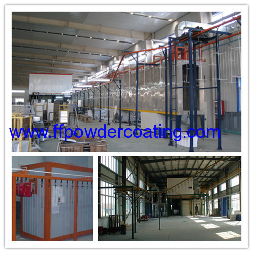 mental products spray powder coating line