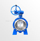 Flange connection triple offset cast steel butterfly valve factory in China