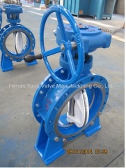 Flange connection triple offset cast steel butterfly valve factory in China