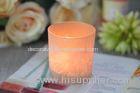 Gifts Tealight Glass Candle Holder Orange Romantic Heat Resisting