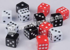 White Plastic Permanent Casino Magic Dice For Professional Casino Dice Gamble