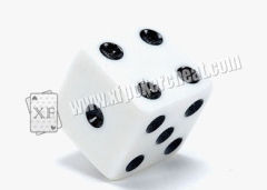 White Plastic Permanent Casino Magic Dice For Professional Casino Dice Gamble