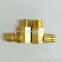DME Style Connector Nipple 90 degree Male