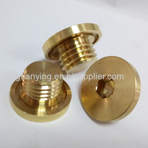 Closing plugs with hexagon socket nickel-plated brass/brass