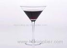 Drinking Colored Stem Martini Glasses Transparent With Mouth Blown