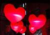 RC LED Heart Inflatable Lighting Balloon 210D Oxford Fabric For Hanging Decoration