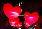 RC LED Heart Inflatable Lighting Balloon 210D Oxford Fabric For Hanging Decoration