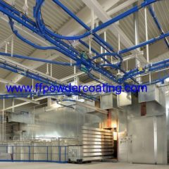 automatic power&free powder coating line