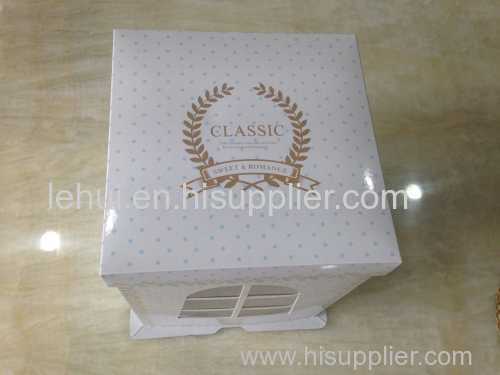cupcake pack gift box with window PAPER FOOD PACKAGING cardboard storage boxes with lids
