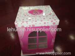 pink cupcake box display PAPER FOOD PACKAGING