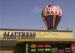 Roof Decoration Rainbow Helium Ground Balloons Inflatable With Banner Printing